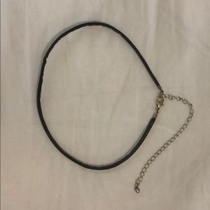 Black choker necklace